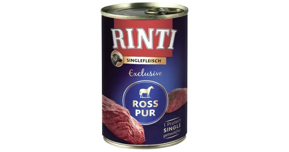 Rinti Singlefleisch Ross Pur Nassfutter