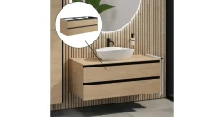 rivea Waschbeckenunterschrank Dia 2 Auszüge 120 x 47 cm