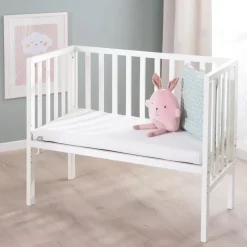 roba Beistellbett 2in1 Weiß 45 x 90 cm