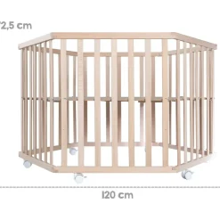 roba Cosiplay 6-eckig 106 x 121 cm natur Bodenfarbe adam & eule