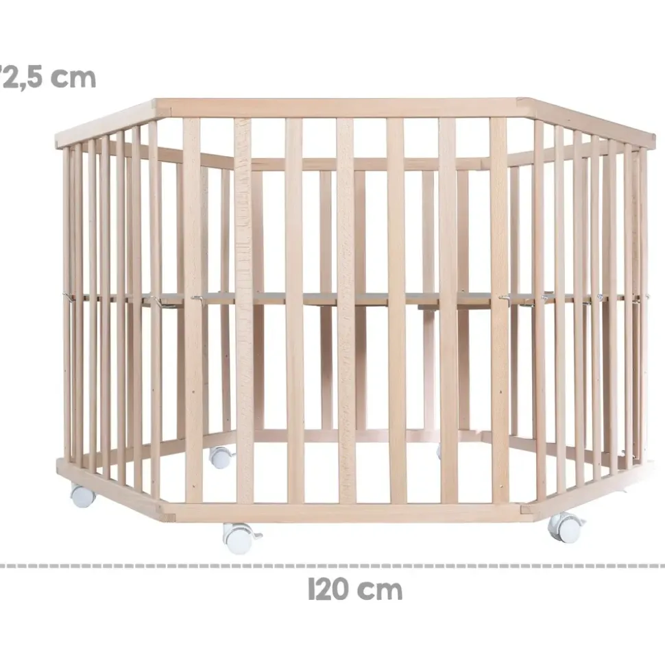 roba Cosiplay 6-eckig 106 x 121 cm natur Bodenfarbe adam & eule