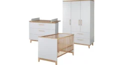 roba Kinderzimmer Caro breit  3-tlg. lichtgrau/goldeiche