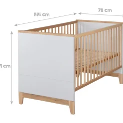 roba Kinderzimmer Caro 3-tlg. lichtgrau/goldeiche