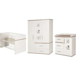 roba Kinderzimmer Pia 3-tlg. weiß/san remo eiche