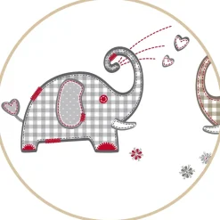 roba Laufgitter 6-eckig 106 x 121 cm weiß Bodenfarbe jumbo twins grau