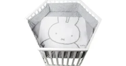 roba Laufgitter 6-eckig 106 x 121 cm weiß Bodenfarbe miffy