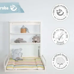 roba Wandwickelregal weiß inkl. Wickelauflage Dschungelbaby
