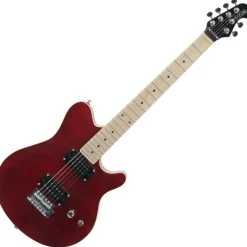 Rocktile Pro MM150-TR E-Gitarre Transparent Red
