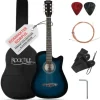 Rocktile WSD-5C-BUB Slim Line Westerngitarren Set Blueburst,
