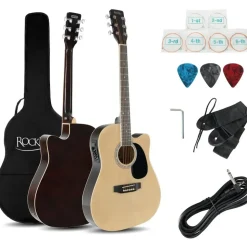 Rocktile WSD-8CE-NT Slim Line Westerngitarren Set
