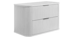 Rodan Waschbeckenunterschrank 2 Schubladen 80 x 51 cm Weiß
