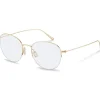 Rodenstock PANTOS Beta-titanium Brillen in Gold für Unisex, Brille mit Sehstärke, optional mit Sonnenbrillen tönung oder Blaulichtfilter (Modell R7131)