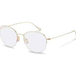 Rodenstock PANTOS Beta-titanium Brillen in Gold für Unisex, Brille mit Sehstärke, optional mit Sonnenbrillen tönung oder Blaulichtfilter (Modell R7131)