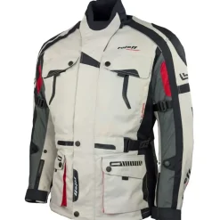 ROLEFF RACEWEAR CHICAGO Motorradjacke Schwarz/Rot 6XL