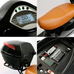 Rolektro E-City Retro 1500 Watt 45 km/h schwarz/orange