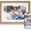 Rollei Smart Frame WiFi 1010 Digitaler Bilderrahmen, 25,53 cm, 1280 × 800 Pixel, Holzoptik Eiche, Weiß