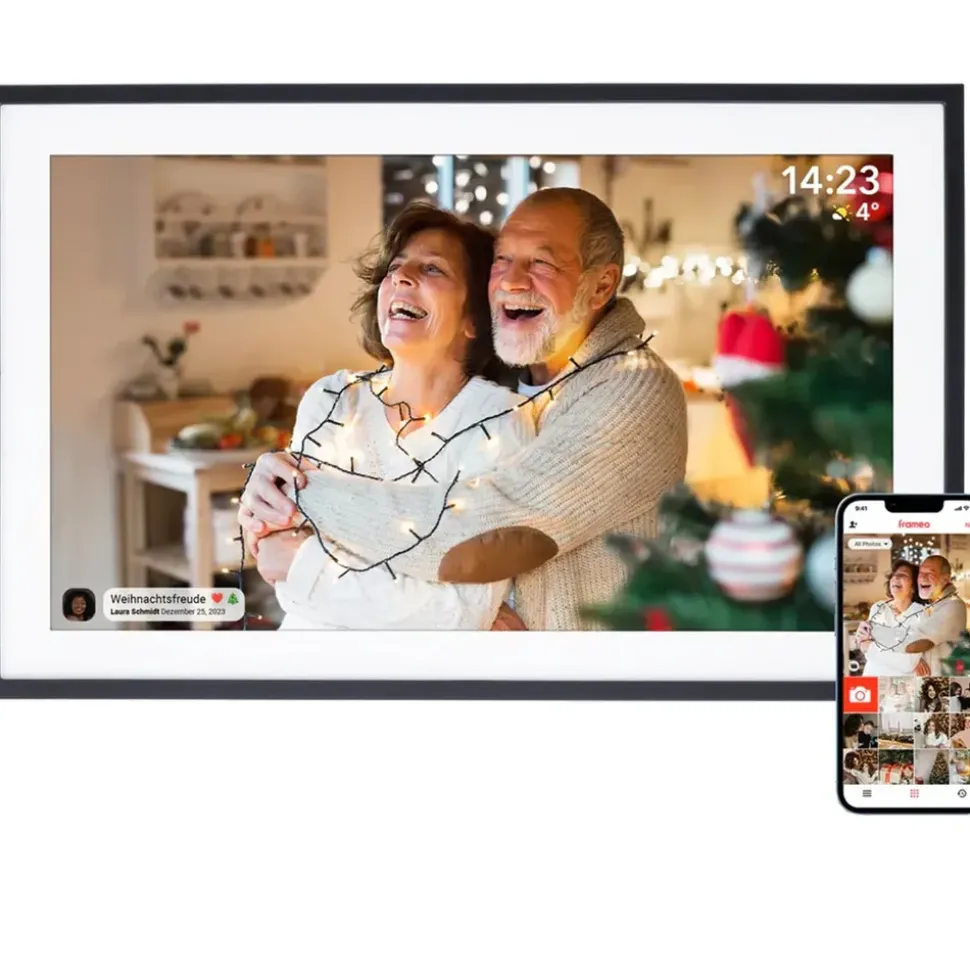 Rollei Smart Frame WiFi 151 Digitaler Bilderrahmen, 39,5 cm, 1920 x 1080 Pixel, Black