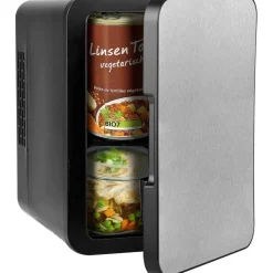 Rosenstein & Söhne Mini-Kühlschrank mit Warmhalte-Funktion 4 l 0 mm hoch Schwarz