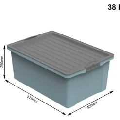 Rotho Compact Aufbewahrungsbox 57 x 40 x 25 cm 1-tlg. blau