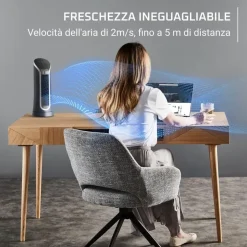 Rowenta Eole Compact 30 cm Turmventilator Schwarz