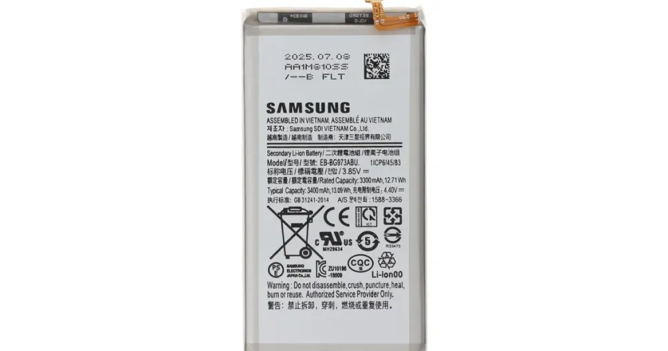 Samsung Akku Original Samsung für Galaxy S10 G973F, Typ EB-BG973ABU, original Samsung Service Pack