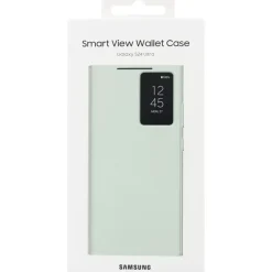 Samsung Galaxy S24 Ultra Smart View Wallet Case Hellgrün