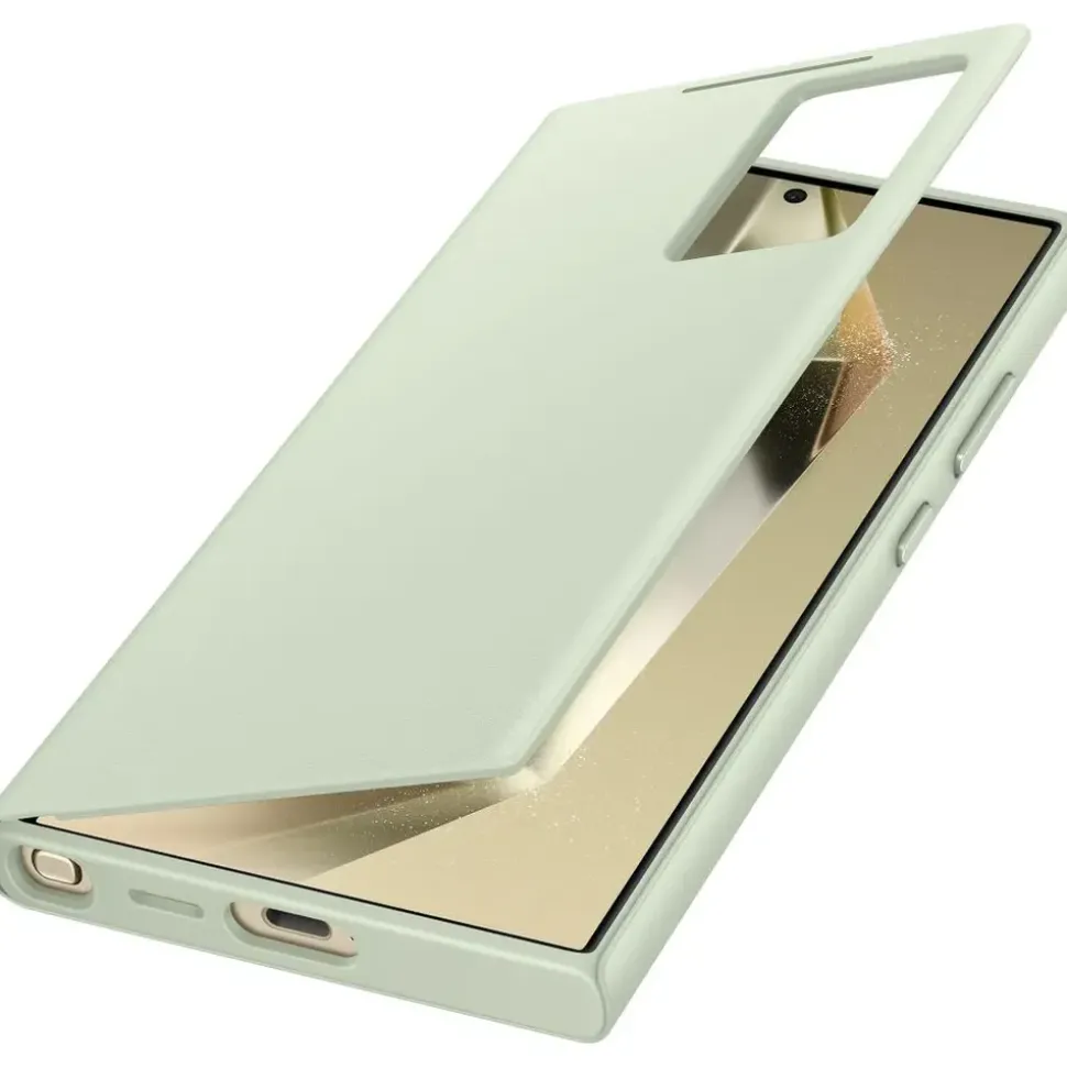 Samsung Galaxy S24 Ultra Smart View Wallet Case Hellgrün