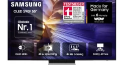 Samsung GQ55S90F 55" OLED 4K Vision AI Smart TV S90F