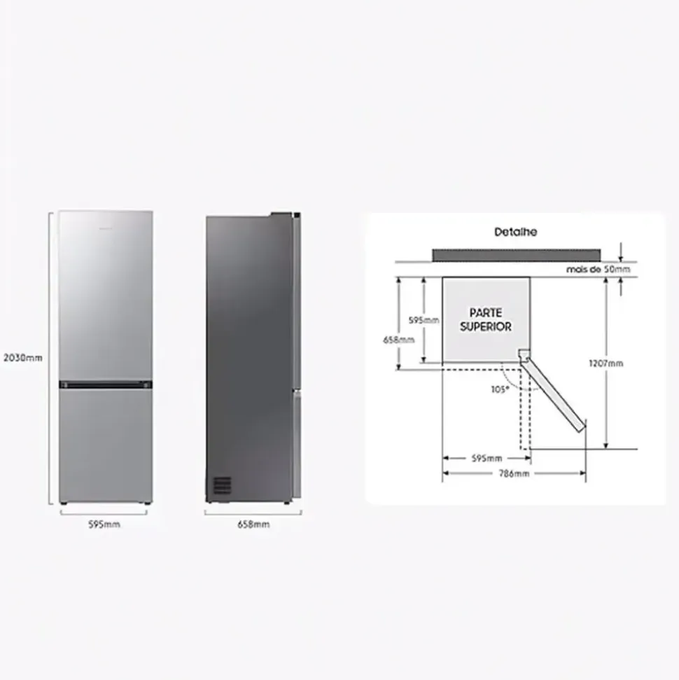 Samsung RB38 RB7300 Kühl-Gefrierkombination