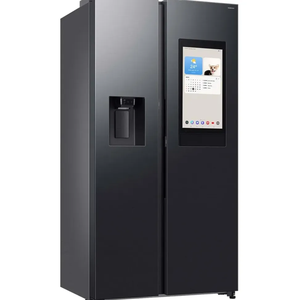 Samsung RS90F66BEFEF Side-by-Side (614 l, 1784 mm hoch, Schwarz)