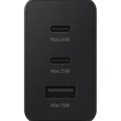 Samsung Schnellladeadapter Trio 65 Watt EP-T6530N Schwarz