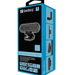 Sandberg Face Recognition Webcam Schwarz