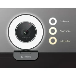 Sandberg Streamer USB Webcam Pro Elite Schwarz