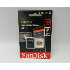 SanDisk Extreme microSDXC UHS-I U3 A2 V30 + SD-Adapter 128 GB