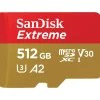 SanDisk Extreme microSDXC UHS-I U3 A2 + SD-Adapter 512 GB