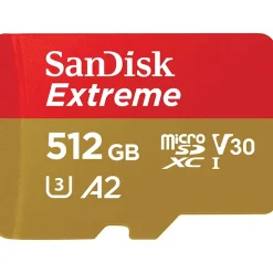 SanDisk Extreme microSDXC UHS-I U3 A2 + SD-Adapter 512 GB