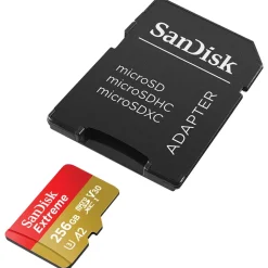 SanDisk Extreme microSDXC UHS-I A2 U3 V30 + SD-Adapter 256 GB
