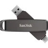 SanDisk Extreme PRO DUAL Drive 2 TB, Flash-Laufwerk 2-in-1 USB Type-A und USB Type-C, Lesen bis zu 1000 MB/s, Automatische Backup, Dateiverwaltung Metallgehäuses, Schwarz