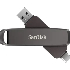 SanDisk Extreme PRO DUAL Drive 2 TB, Flash-Laufwerk 2-in-1 USB Type-A und USB Type-C, Lesen bis zu 1000 MB/s, Automatische Backup, Dateiverwaltung Metallgehäuses, Schwarz