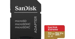 SanDisk microSDHC Extreme 32GB Class 10 100MB/s UHS-I U3 V30 А1 + SD-Adapter