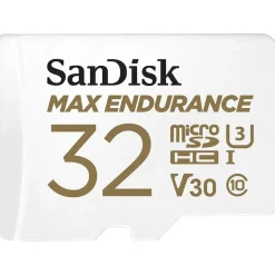 SanDisk microSDHC Max Endurance 32 GB Class 10 UHS-I V30 + SD-Adapter