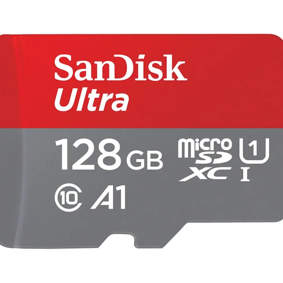 SanDisk Ultra microSD UHS-I U1 A1 140 MB/s + SD Adapter 128 GB
