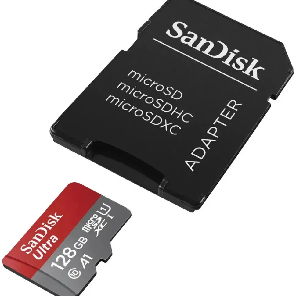 SanDisk Ultra microSD UHS-I U1 A1 140 MB/s + SD Adapter 128 GB