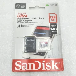 SanDisk Ultra microSD UHS-I U1 A1 140 MB/s + SD Adapter 128 GB