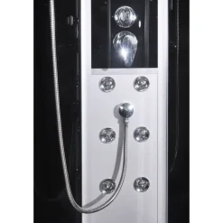 SANOTECHNIK VARIO Komplettdusche rechts 80 x 215 cm silber Sicherheitsglas