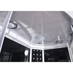 SANOTECHNIK VARIO Komplettdusche rechts 80 x 215 cm silber Sicherheitsglas