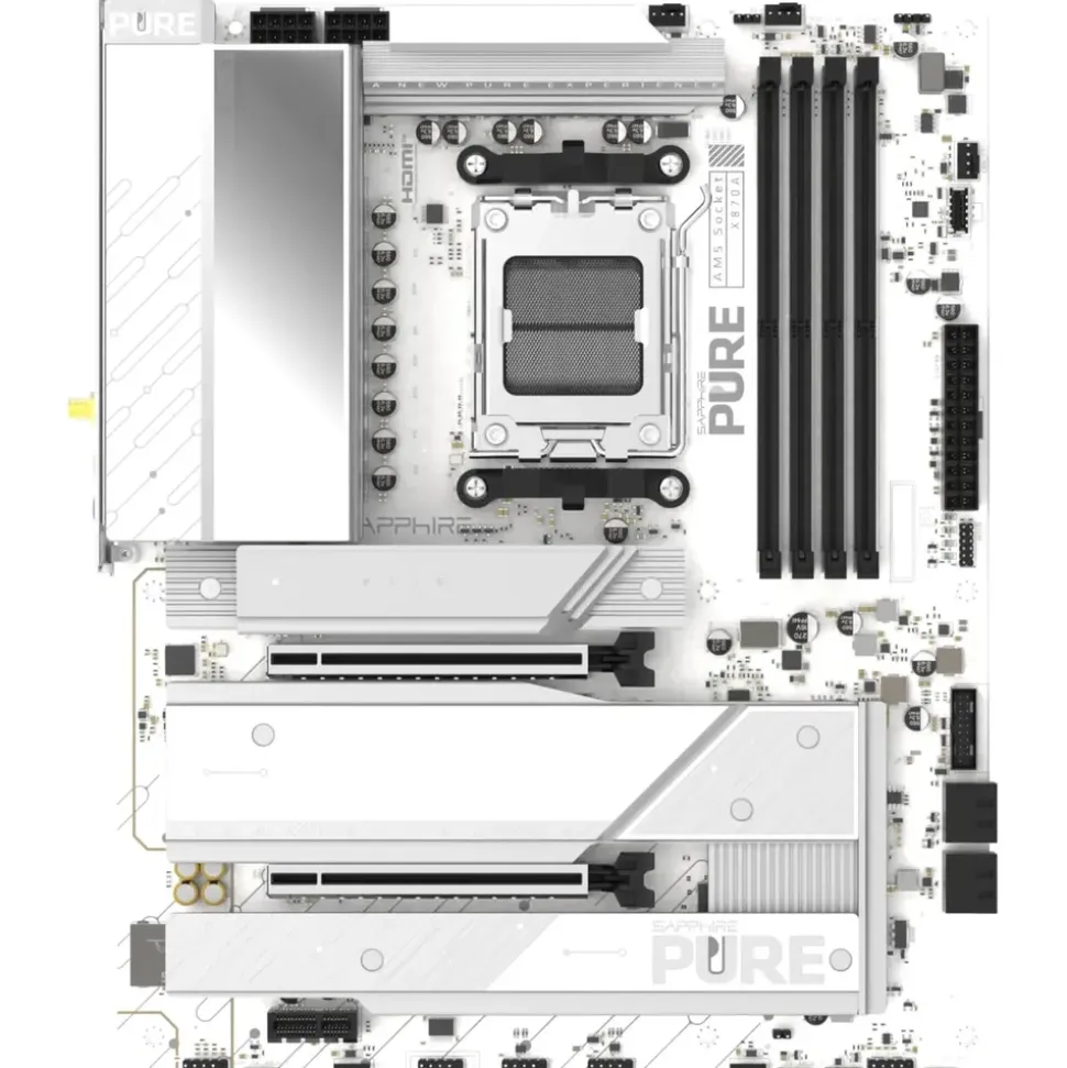 Sapphire PURE X870A WIFI7 ATX Mainboard DP/HDMI/M.2