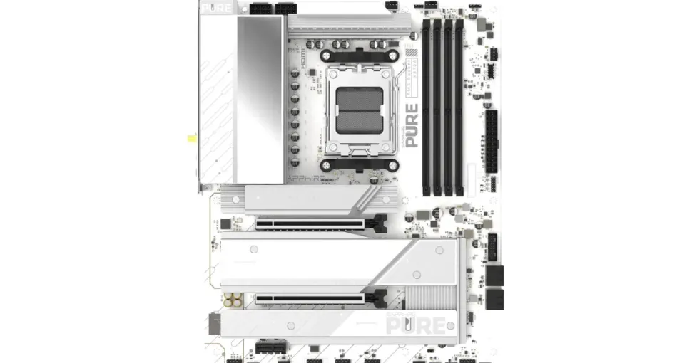 Sapphire PURE X870A WIFI7 ATX Mainboard DP/HDMI/M.2