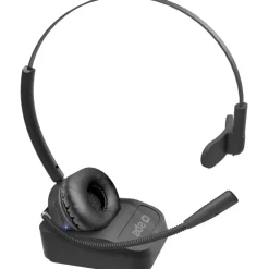 SBS Kabelloses Mono-Headset mit Ladestation Schwarz
