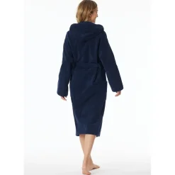 SCHIESSER Bademantel Essentials Blau S